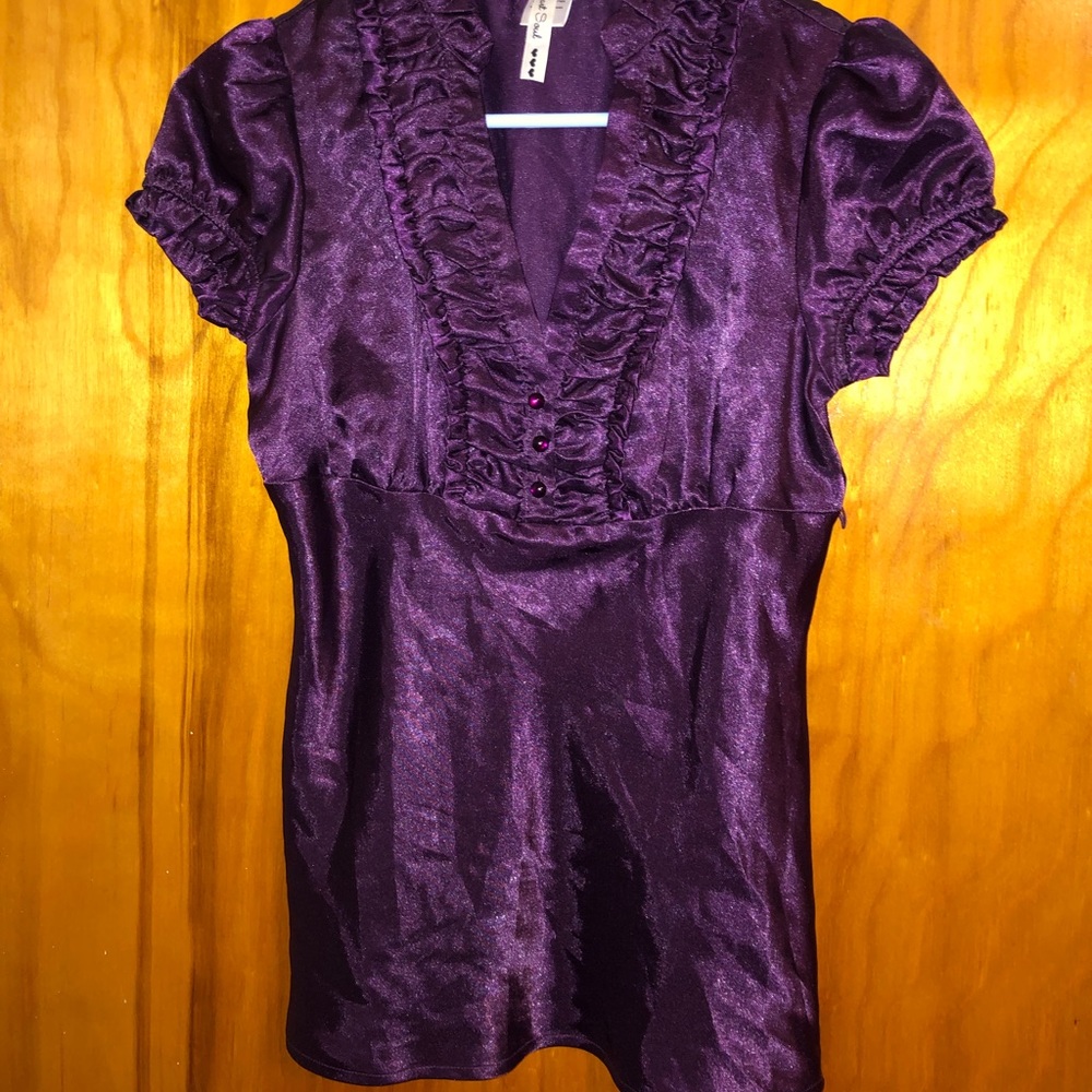 Heart Soul Satin blouse top